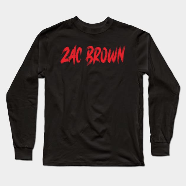 Zac Brown Long Sleeve T-Shirt by beach wave